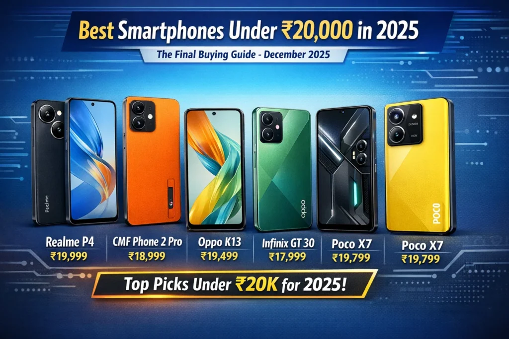 Best Smartphones Under ₹20,000 in 2025 – The Final Buying Guide December 2025 Best Smartphones Under ₹20,000 in 2025 – The Final Buying Guide December 2025